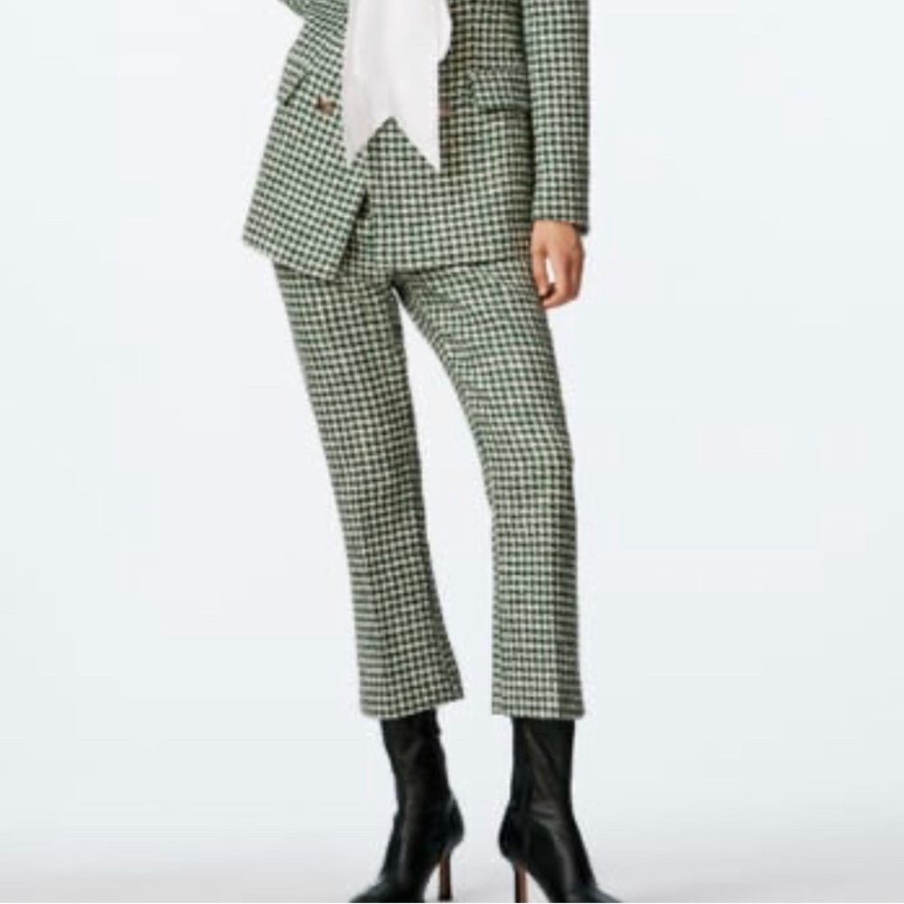Zara Structured Mini Flare Pants